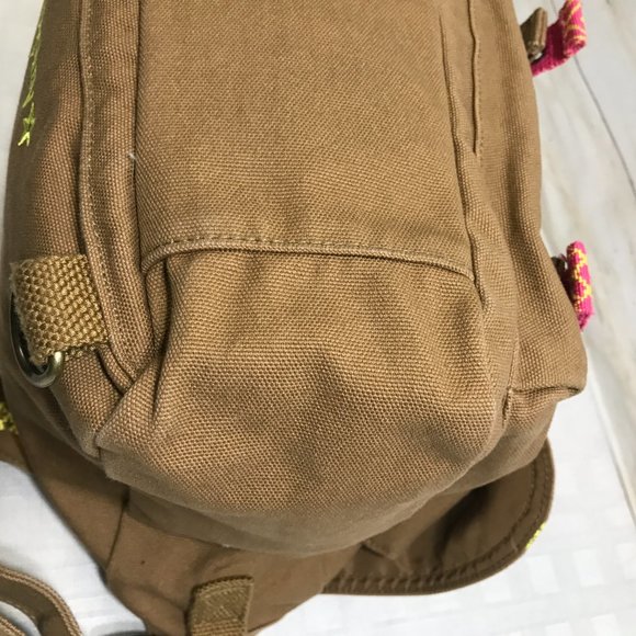 American Girl Doll Leah Clark Brown Canvas Messenger Bag Backpack Brown Canvas - Picture 11 of 16
